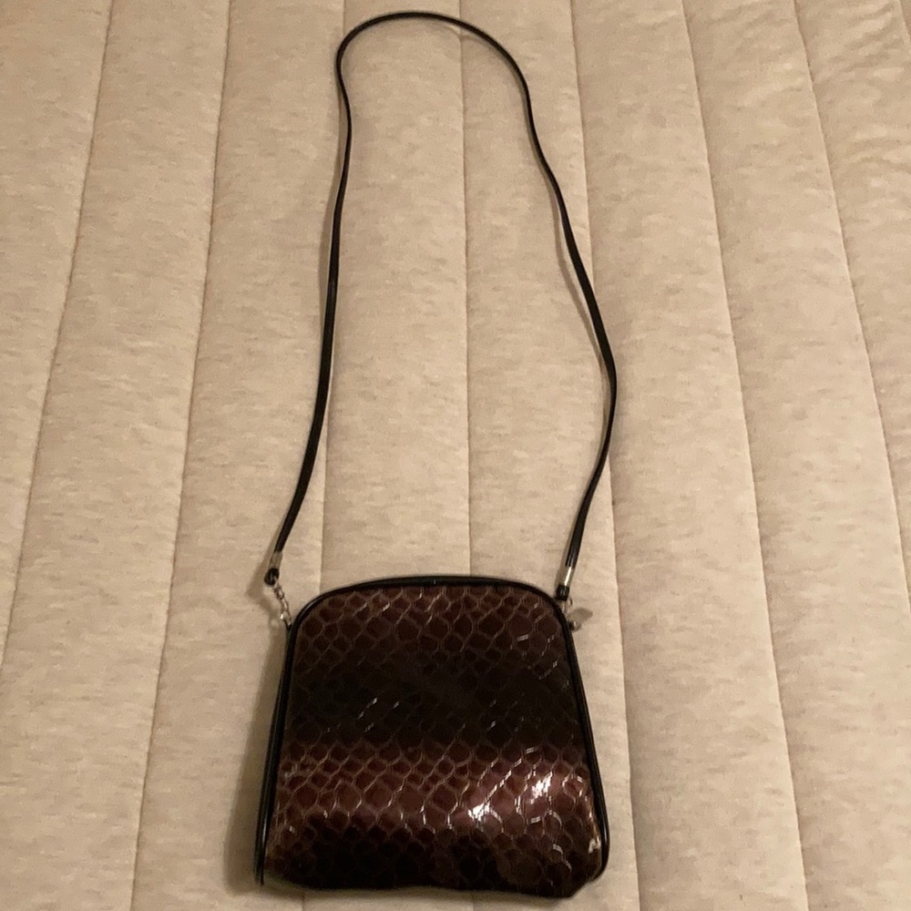 Brown cross body purse